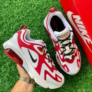 Nike Air Max 200 White / Black - Gym Red
